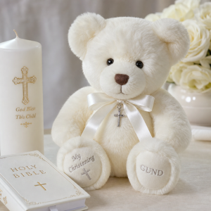 Gund Baby Christening Teddy Bear