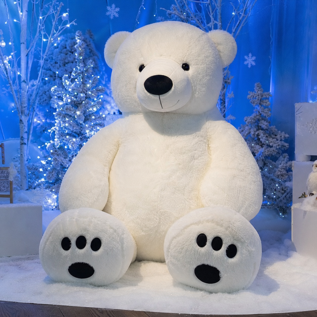 giant stuffed polar bear